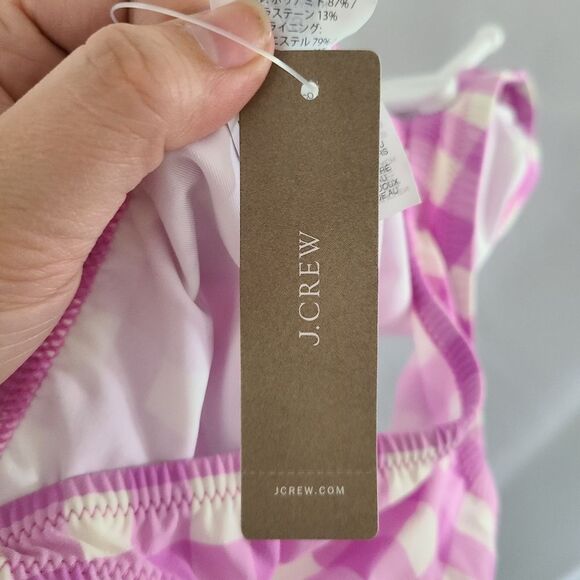 J. Crew Low rider Bikini Bottoms in Matte Gingham - Picture 4 of 6